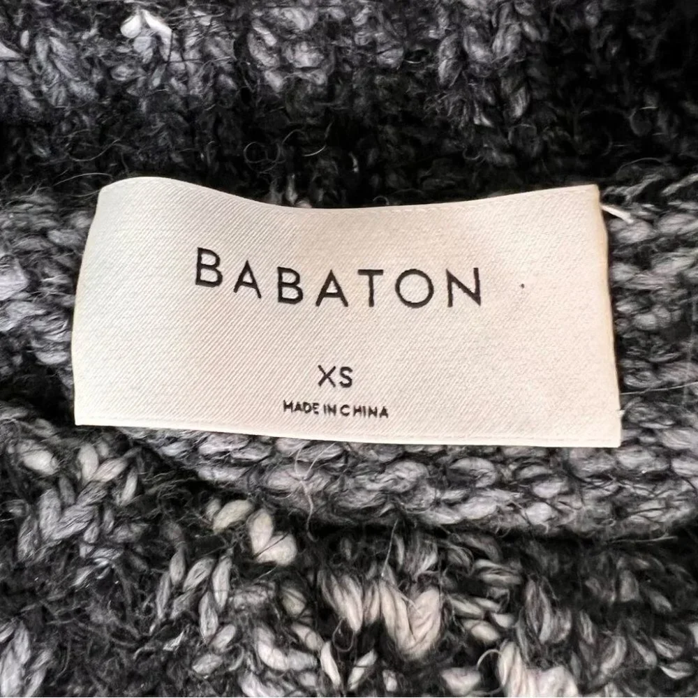 Aritzia Babaton Titus Cropped Alpaca Wool Turtleneck Sweater Size XS Neutral - Picture 8 of 10